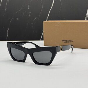 NEW BURBERRY BE4405 300187 SUNGLASSES BLACK WOMEN BE4405 3001/87 BURBERRY